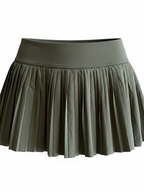 OFFLINE By Aerie Olive Green Pleated Tennis Skort Athletic Golf Skirt Womens XXL